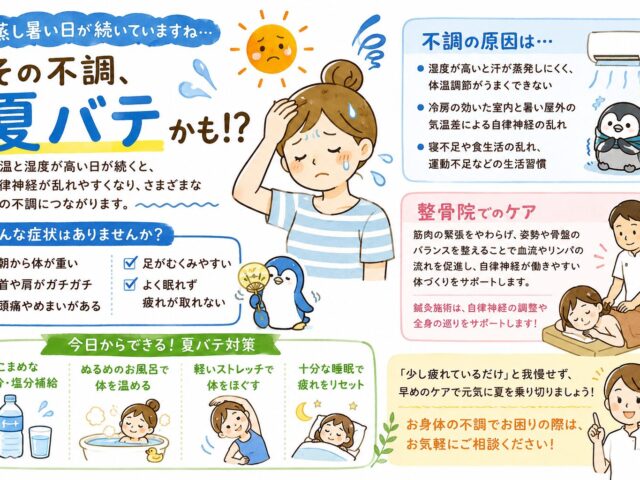 蒸し暑さで体がだるい…それは「夏バテ」のサインかもしれません！倦怠感をとってリフレッシュ