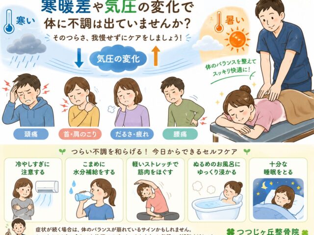 寒暖差と気圧の変化で体がつらい…その不調、我慢していませんか？