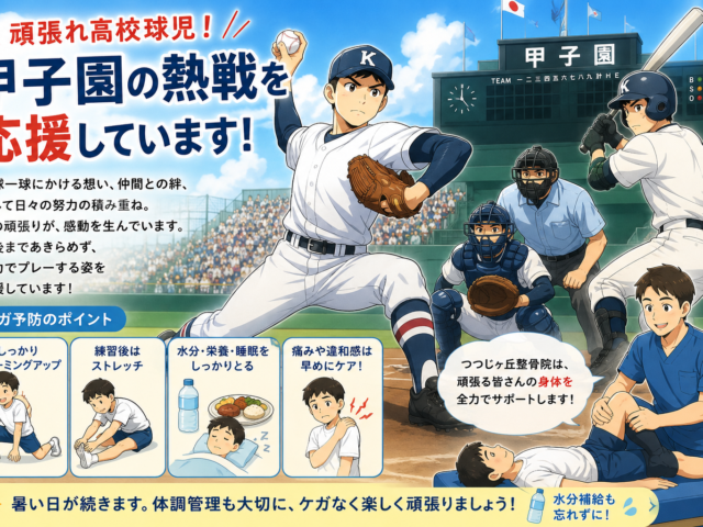夏の甲子園から学ぶ！高校球児の身体づくりとケガ予防｜暑い夏こそ身体のケアを大切に