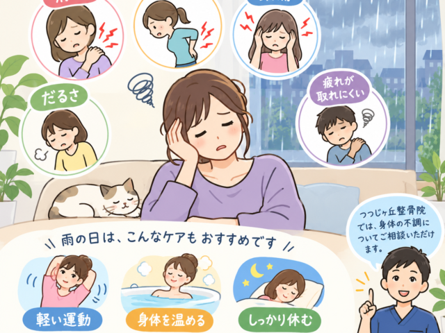 雨の日が1週間以上続くときに気をつけたい身体の不調