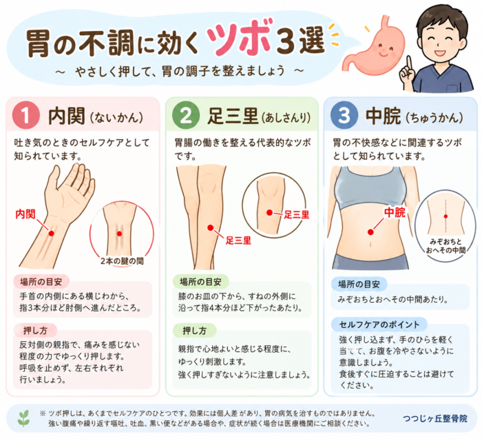 胃のツボ　セルフケア