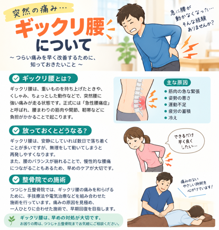 ギックリ腰　整骨院